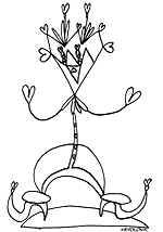 Coloriage de la chanson pour enfants La Fleur de toutes les couleurs. Une version de l'illustratrice pour enfants Lucie Rydlova.