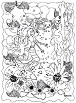 Illustrateur enfants Rydlova. Ce coloriage enfants correspond à l'illustration de la page.