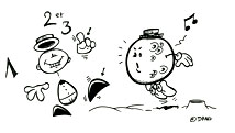 Un coloriage gratuit pour les enfants. Chanson swing la lune. Danser avec la lune un deux et un deux trois, avec les doigts, avec les pieds, avec les mains. C'est une création de notre illustrateur Dang. Ce coloriage est offert gratuitement sur coloriages pour enfants.com.