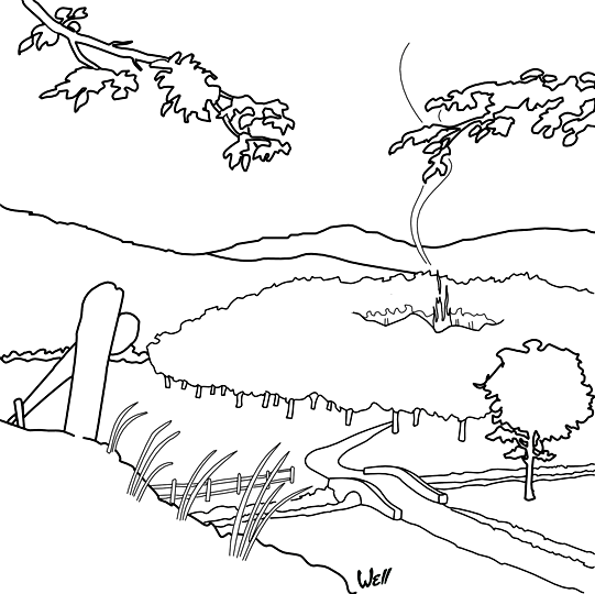 Pour l'impression de ce coloriage, cliquer dans le menu en haut à gauche sur Imprimer. La forêt des loups au petit matin, le feu s'éteint. Trace de cendres dans les brumes de novembre, le feu est mort mais les loups vivent encore. Ce coloriage gratuit vous est offert par Well, un illustrateur pour enfants qui est de plus chanteur pour enfants. Avec vos crayons de couleurs, illustrez ce coloriage de la chanson pour enfants la valse des loups.