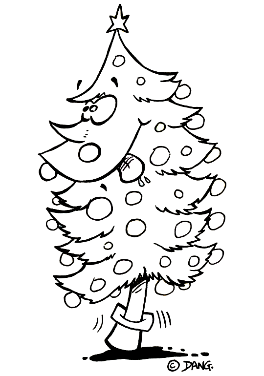 Pour l'impression de ce coloriage, cliquer dans le menu en haut à gauche sur Imprimer. Le sapin de Noël. Ce coloriage gratuit vous est offert par Dang, l'illustrateur jeunesse qui dessine pour les enfants. Avec vos crayons de couleurs ou à la peinture, coloriez ou peignez le coloriage de la chanson pour enfants mon beau sapin.