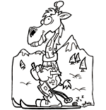 Coloriage vacances de février. Une girafe au ski pendant les vacances d'hiver, c'est normal. Ne vous moquez pas ! Les personnages de l'illustrateur Dang sont au ski cet hiver. Ce coloriage gratuit vous est offert par Dang, l'illustrateur de presse qui dessine pour les enfants. Avec vos crayons de couleurs ou à la peinture, coloriez ou peignez ce coloriage des vacances de février par Dang.