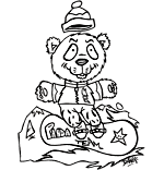 Coloriage vacances de février. Petit Panda surfe sur les pentes enneigées. Les personnages de l'illustrateur Dang sont au ski cet hiver. Ce coloriage gratuit vous est offert par Dang, l'illustrateur de presse qui dessine pour les enfants. Avec vos crayons de couleurs ou à la peinture, coloriez ou peignez ce coloriage des vacances de février par Dang.