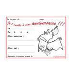 Carte anniversaire pour enfant, une chauve-souris qui danse