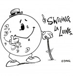 Coloriage Chanson Swing la Lune, la lune