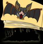 Illustration Chanson Chauve-souris, une chauve-souris vampire