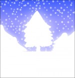 Illustration Chanson de Noël Mon beau sapin caché sous la neige