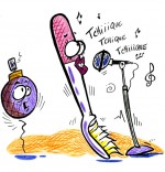 Illustration Chanson La Brosse à Dents, la brosse à dents chante