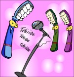Illustration Chanson La Brosse à Dents, les brosses à dents chantent