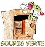 Dessin Chanson Une souris verte, la souris verte dans le tiroir